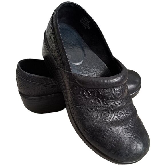 Abeo‎  'Flora'  Black Leather Professional Clogs Comfort Size 8.5 N - Picture 2 of 10
